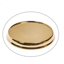 Base Stand For Round Brass-Polished Stainless Steel Tray